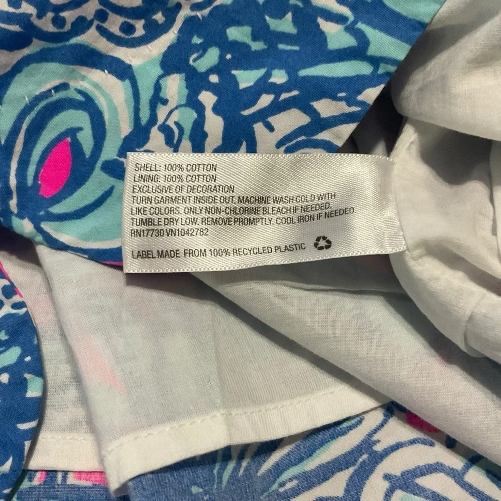 Lilly Pulitzer for Target 20th Anniversary Shift Dress Blue Seashell Print - Picture 9 of 12